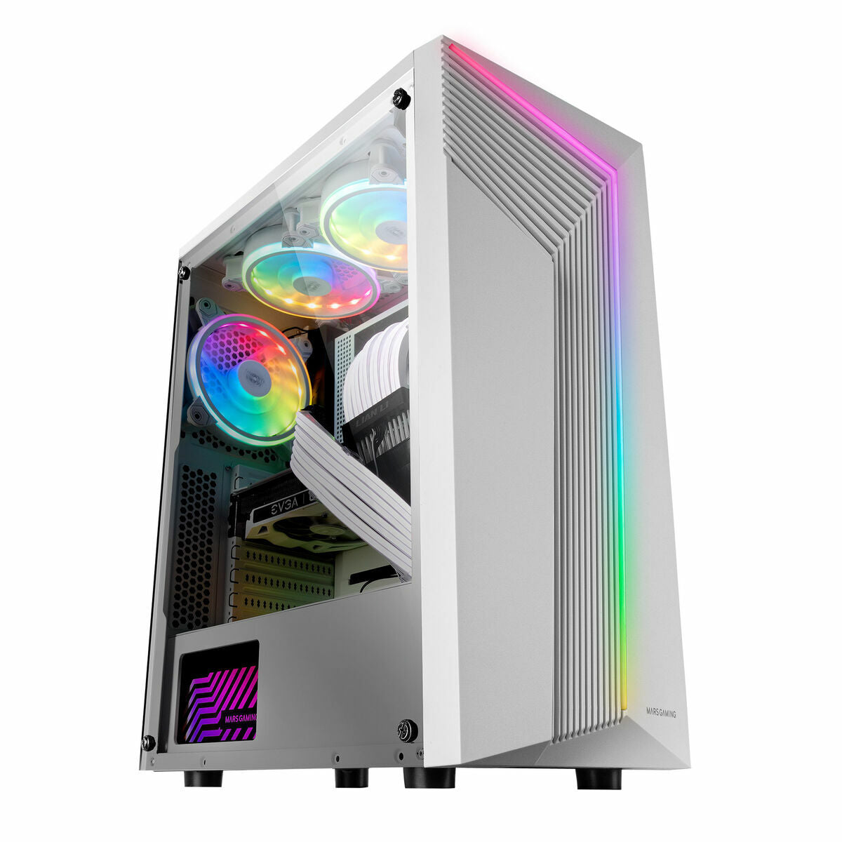 ATX Gehäuse Mars Gaming MCX7W Weiß