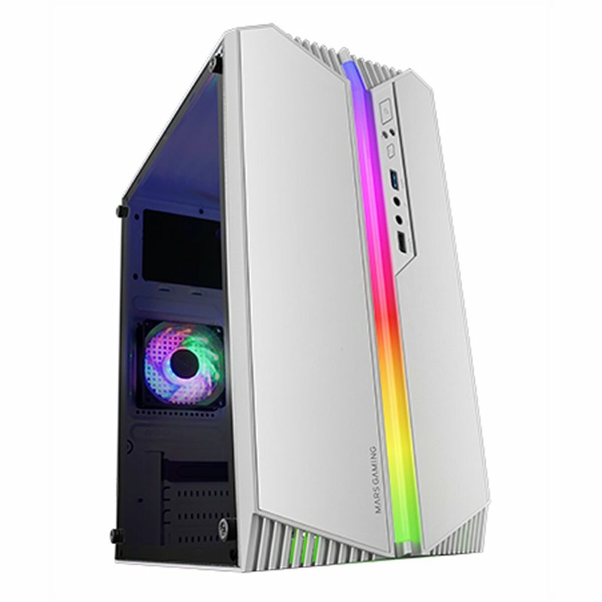 ATX Semi-Tower Gehäuse Mars Gaming MCS1W Weiß