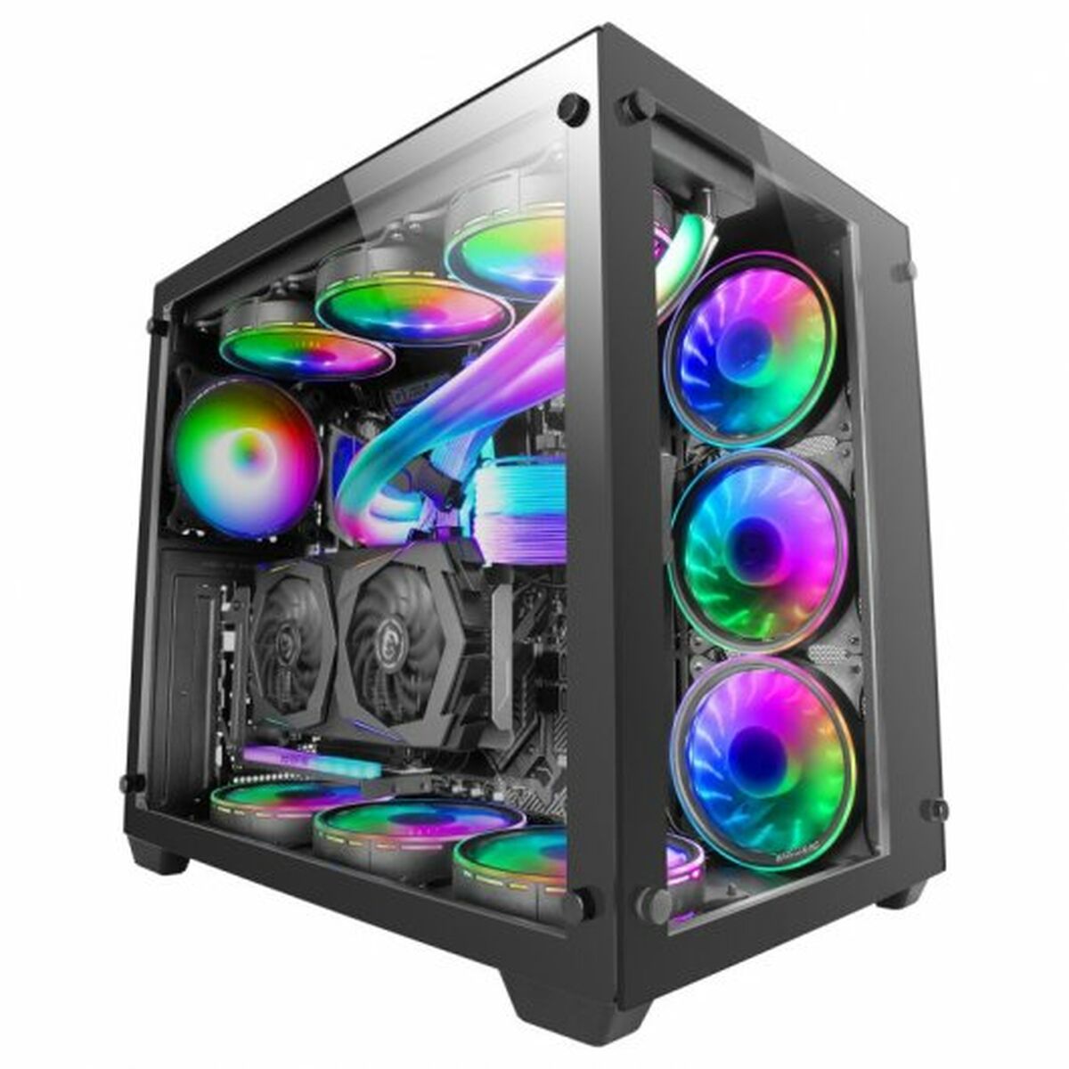 ATX Semi-Tower Gehäuse Mars Gaming MCV3  Schwarz