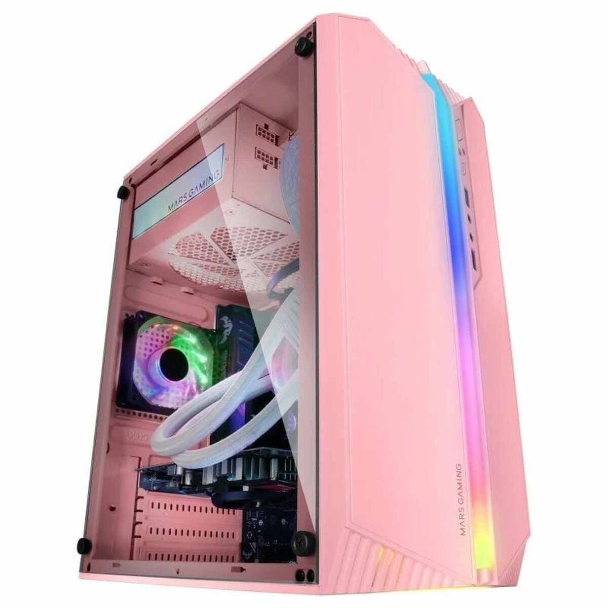 ATX Semi-Tower Gehäuse Mars Gaming MC-S1 Schwarz Rosa