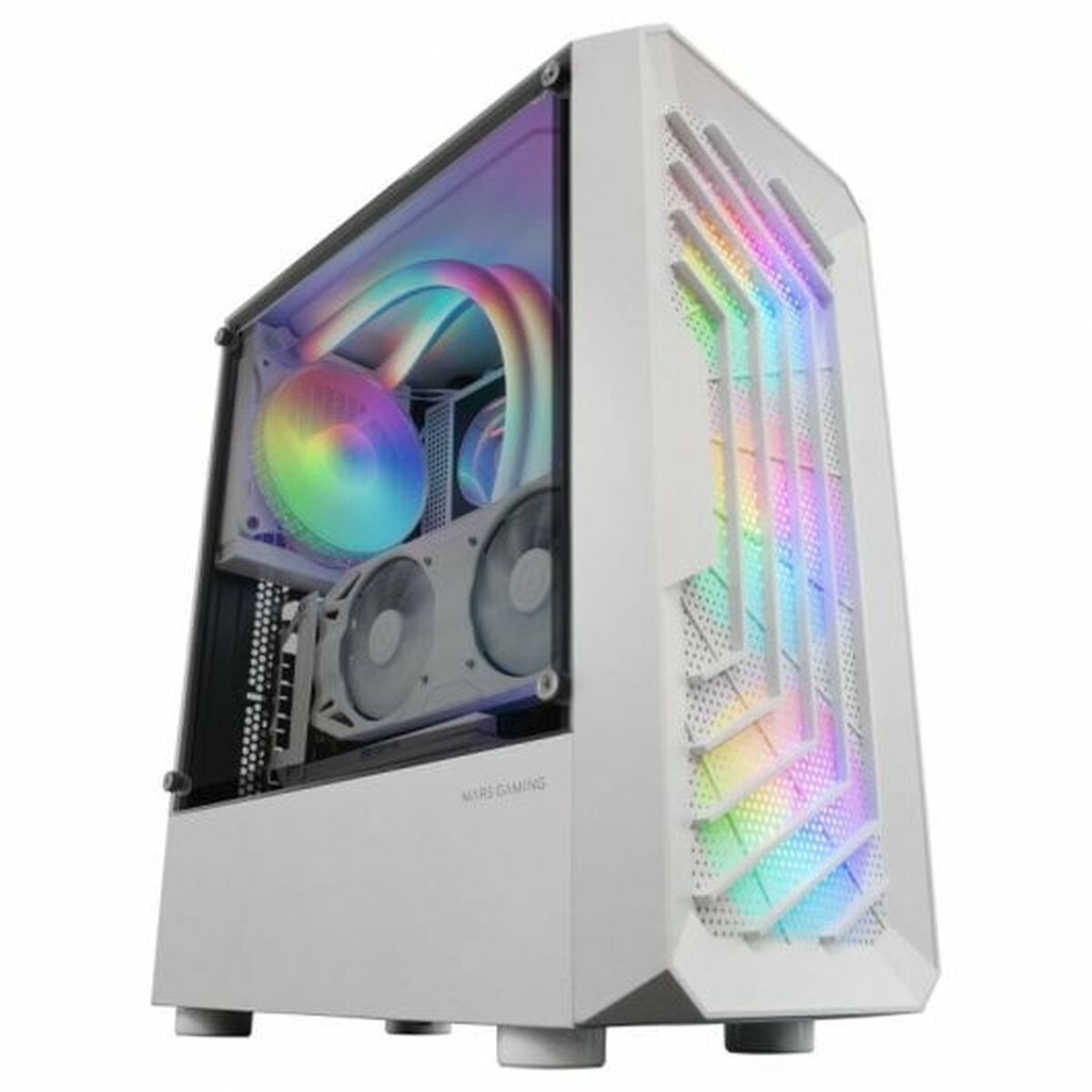ATX Semi-Tower Gehäuse Mars Gaming MCTORW Weiß