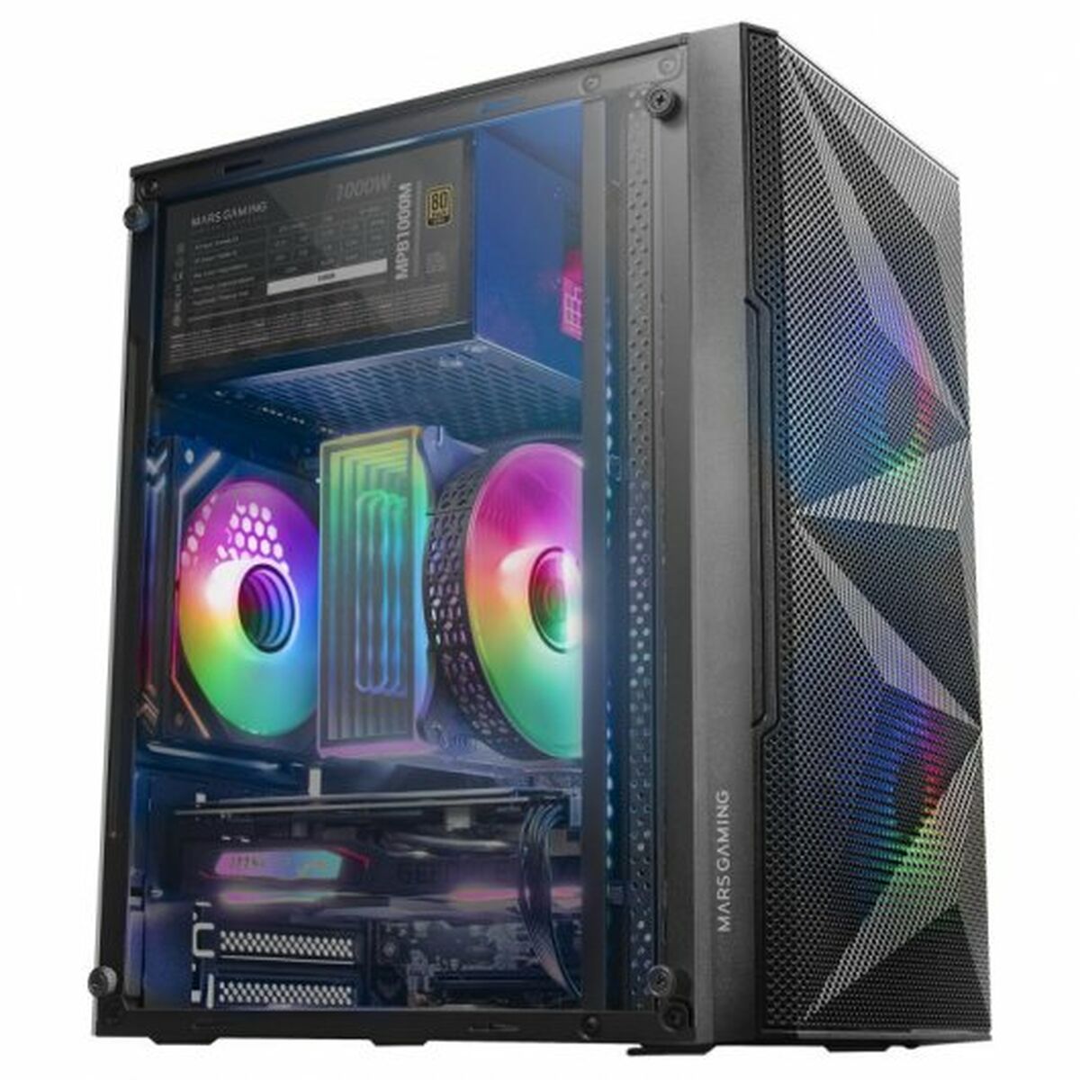 ATX Semi-Tower Gehäuse Mars Gaming MCME Schwarz