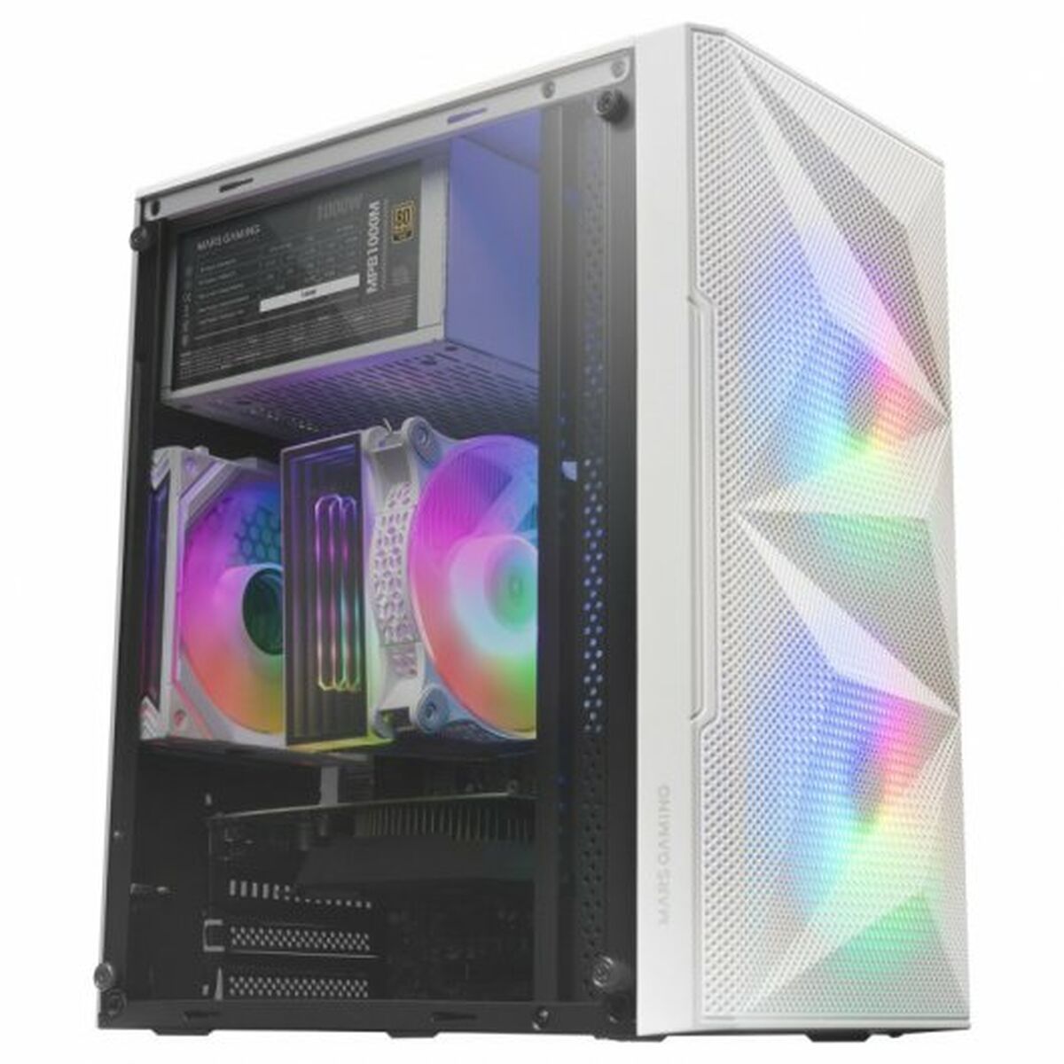ATX Semi-Tower Gehäuse Mars Gaming MCMEW Weiß