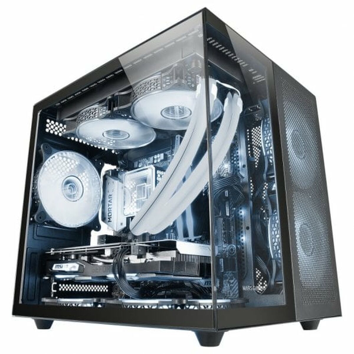 ATX Semi-Tower Gehäuse Mars Gaming MCNOVAM Schwarz