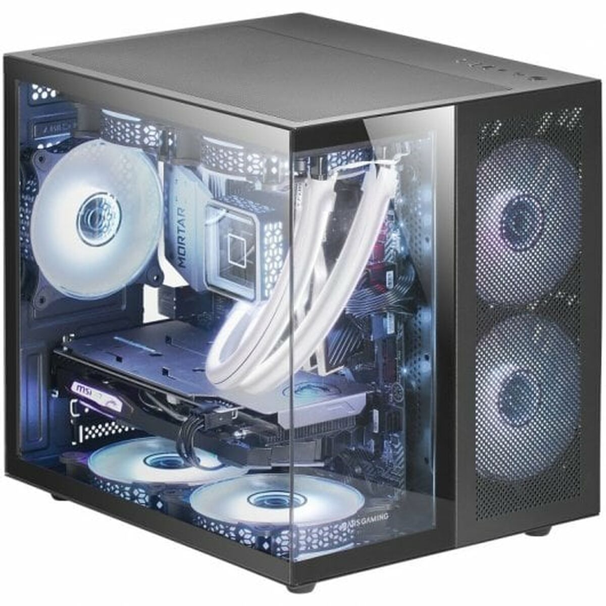 ATX Semi-Tower Gehäuse Mars Gaming MCNOVAM Schwarz