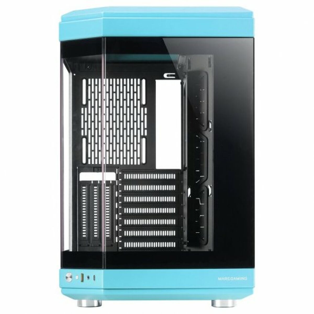 ATX Semi-Tower Gehäuse Mars Gaming MC-3T  Blau Schwarz