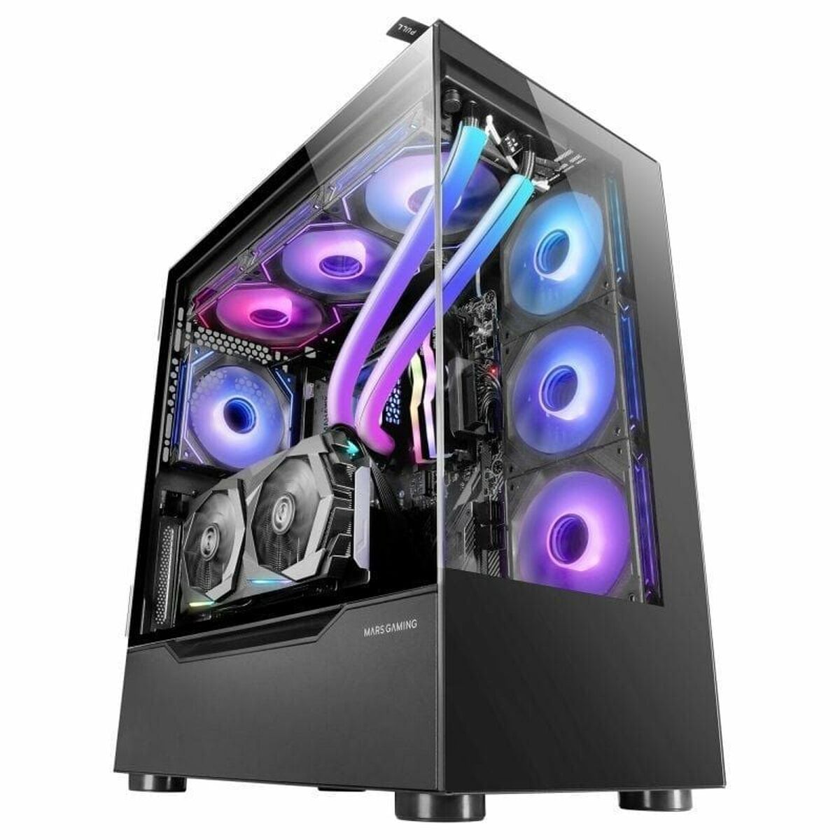 ATX Semi-Tower Gehäuse Mars Gaming MCULT Schwarz