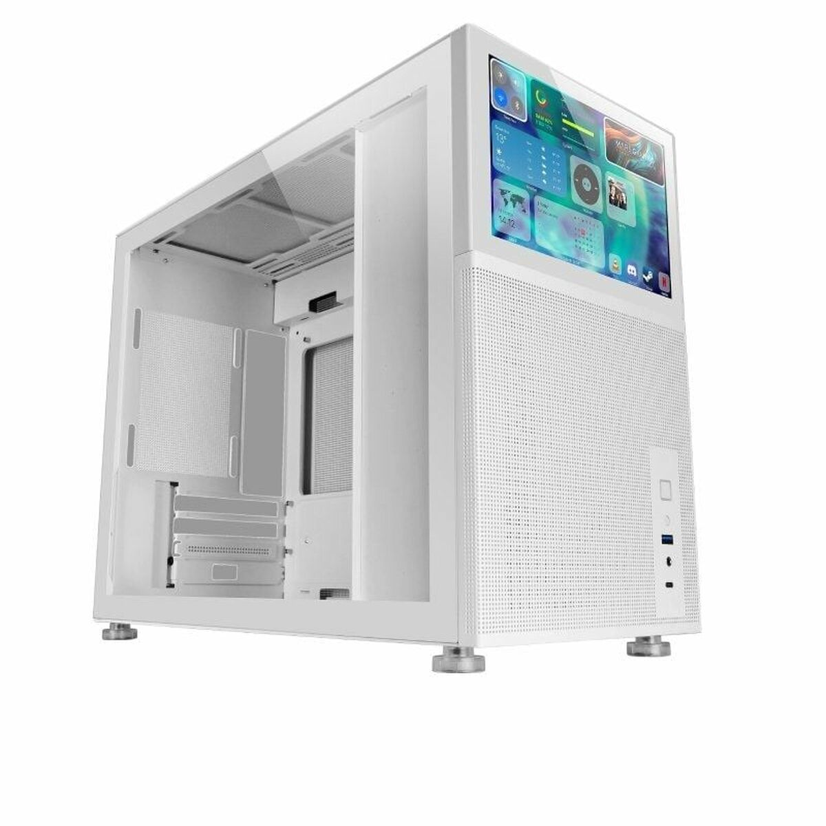ATX Semi-Tower Gehäuse Mars Gaming MC-LCD Weiß