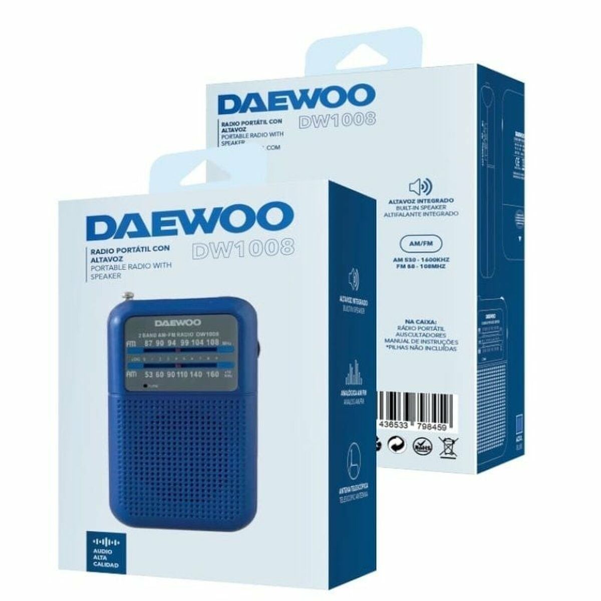 Tragbares Radio Daewoo DW1008BL