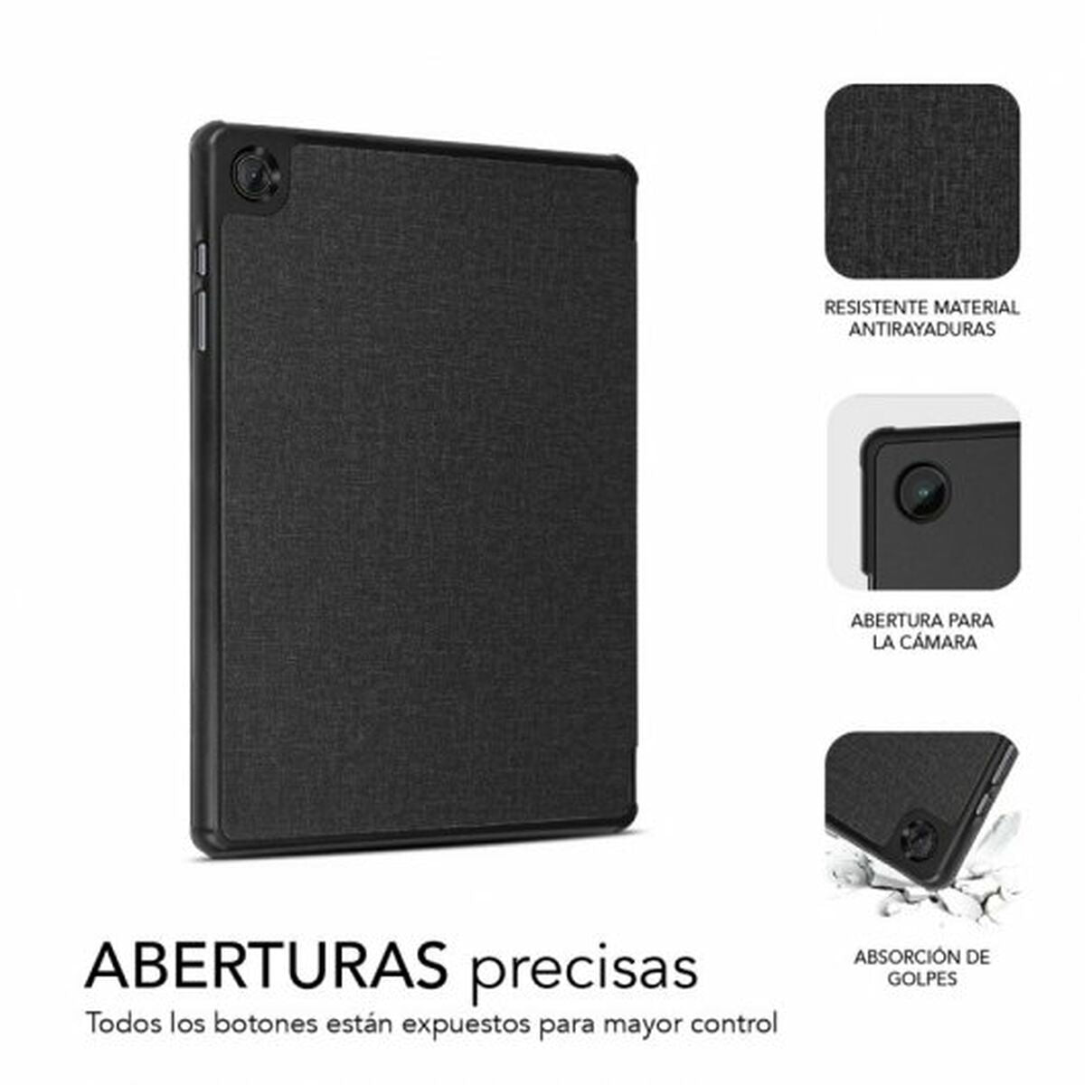 Tablet Tasche Subblim Galaxy Tab A8 Schwarz 10,5"