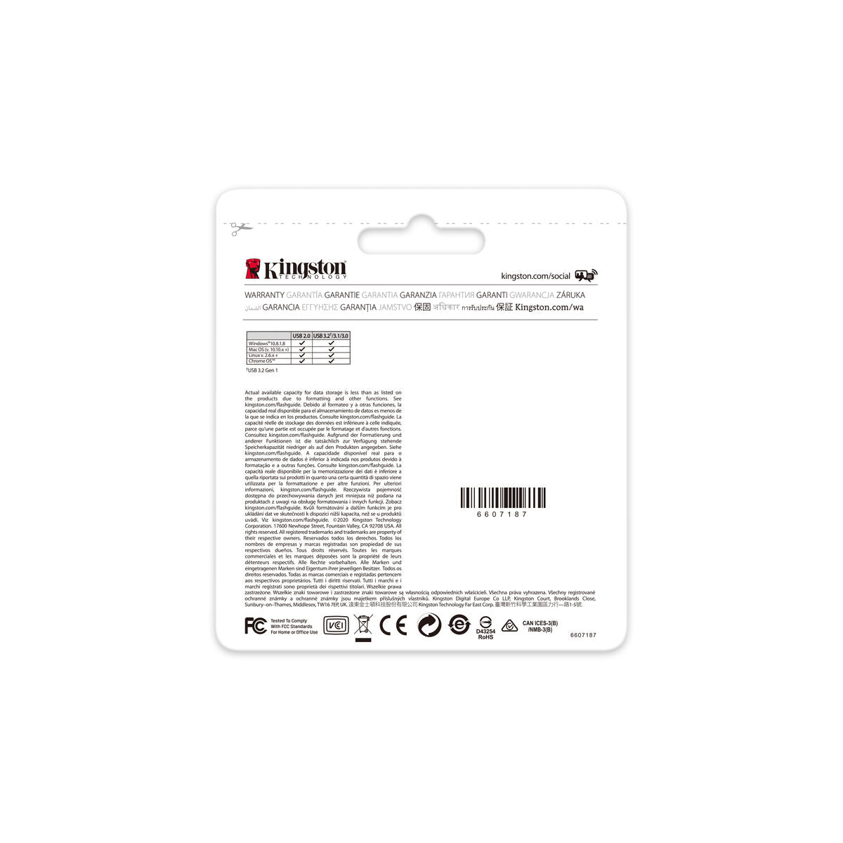 USB Pendrive Kingston DataTraveler Kyson Silberfarben 512 GB