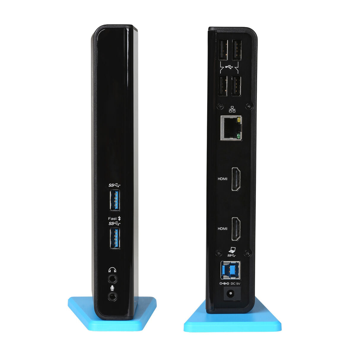 Dockstation i-Tec U3DUALHDMIDOCK Schwarz