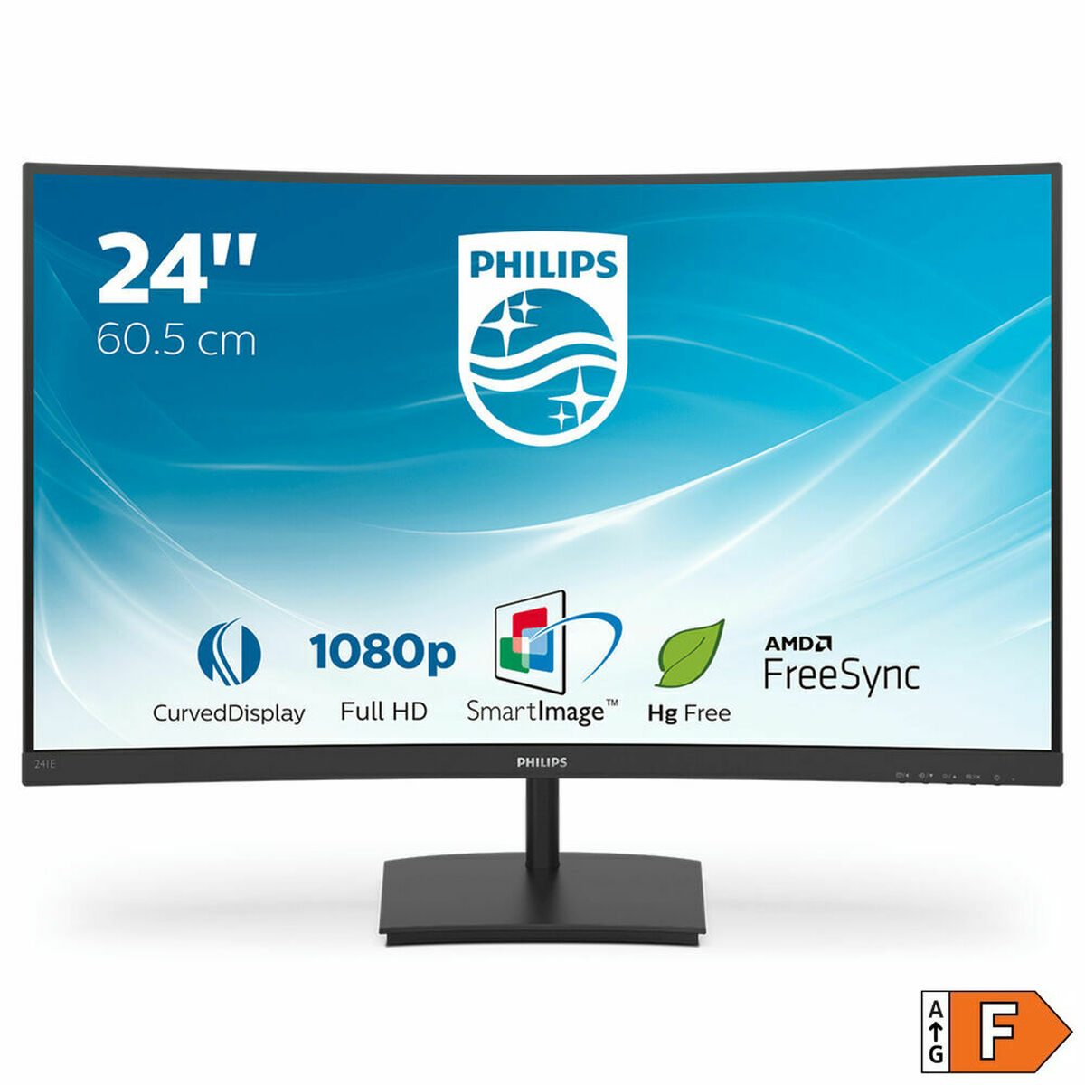 Monitor Philips 241E1SC/00 23,6" FHD LED 23,6" LED VA LCD AMD FreeSync Flicker free 75 Hz