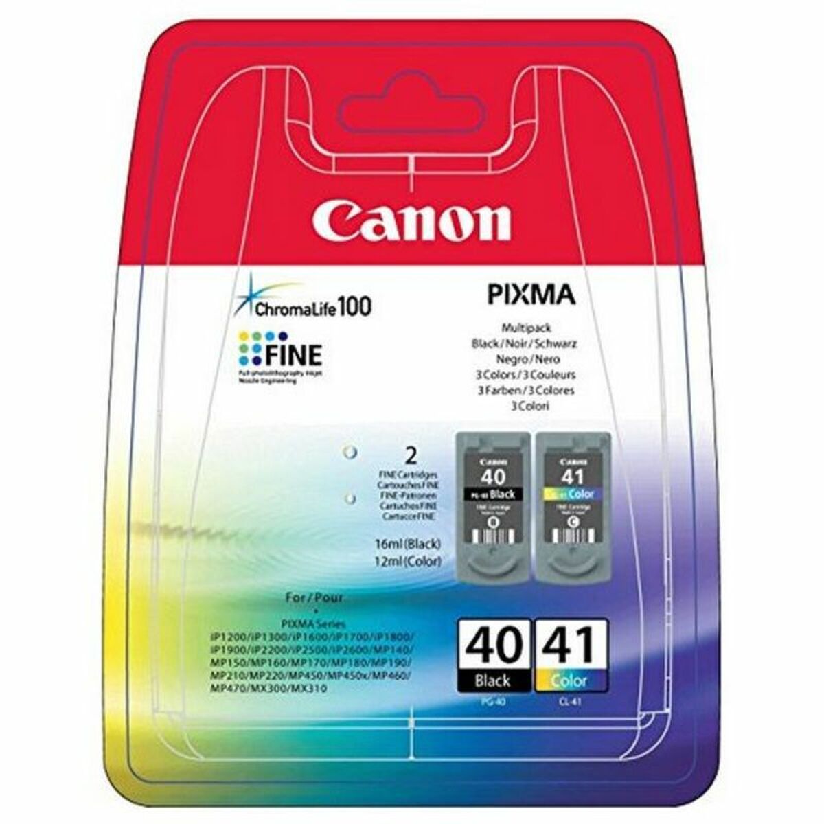 Original Tintenpatrone Canon PG40-CL41 Schwarz