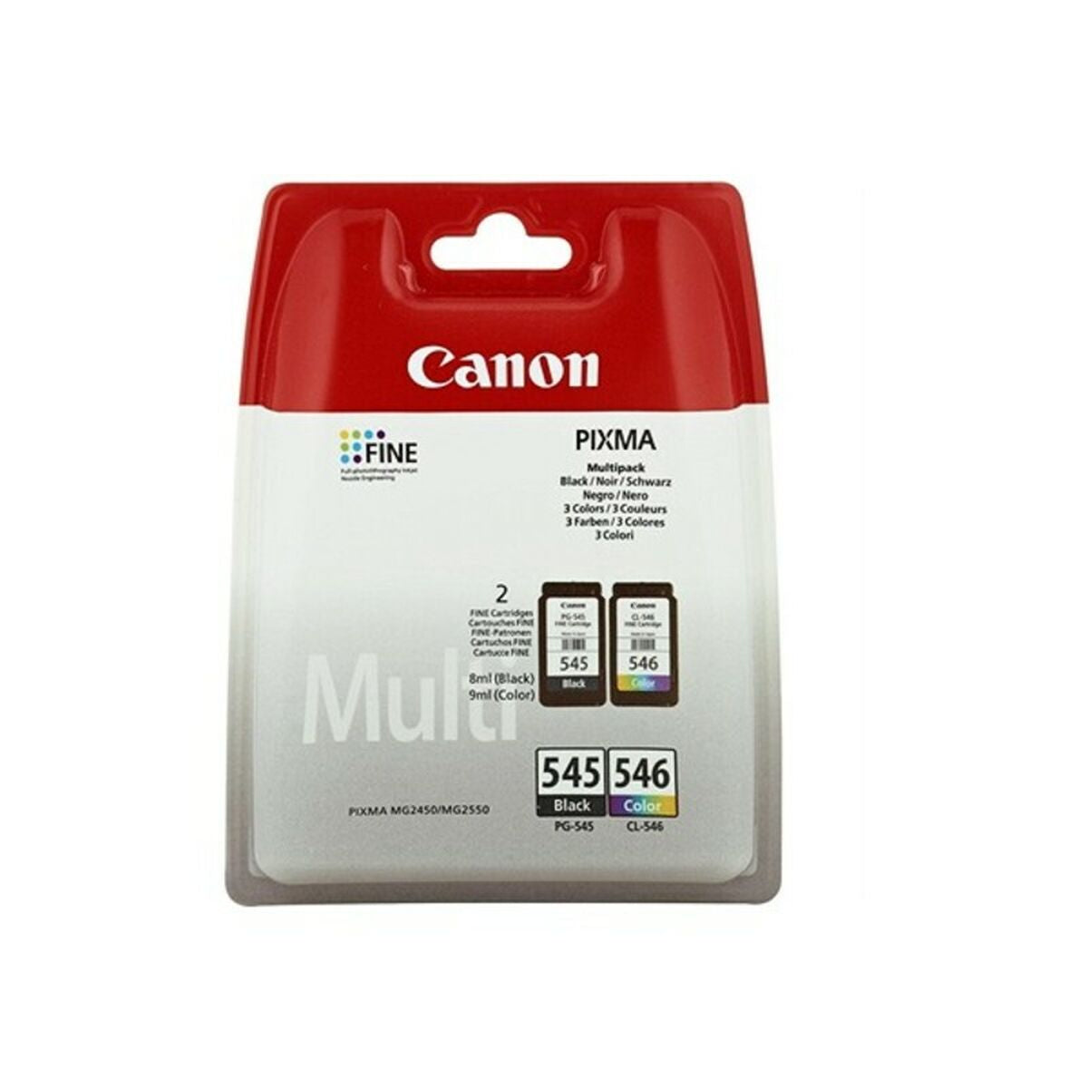 Original Tintenpatrone Canon 8287B005 Dreifarbig Schwarz Gelb Türkis Magenta (2 uds)