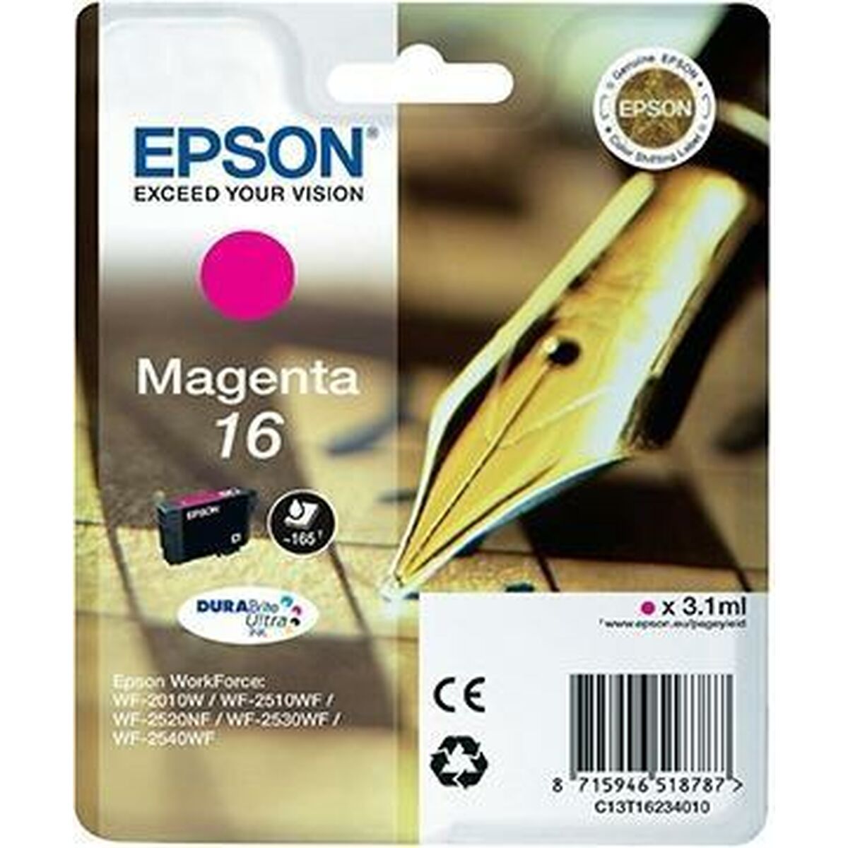 Kompatibel Tintenpatrone Epson Cartucho Epson 16 magenta Magenta