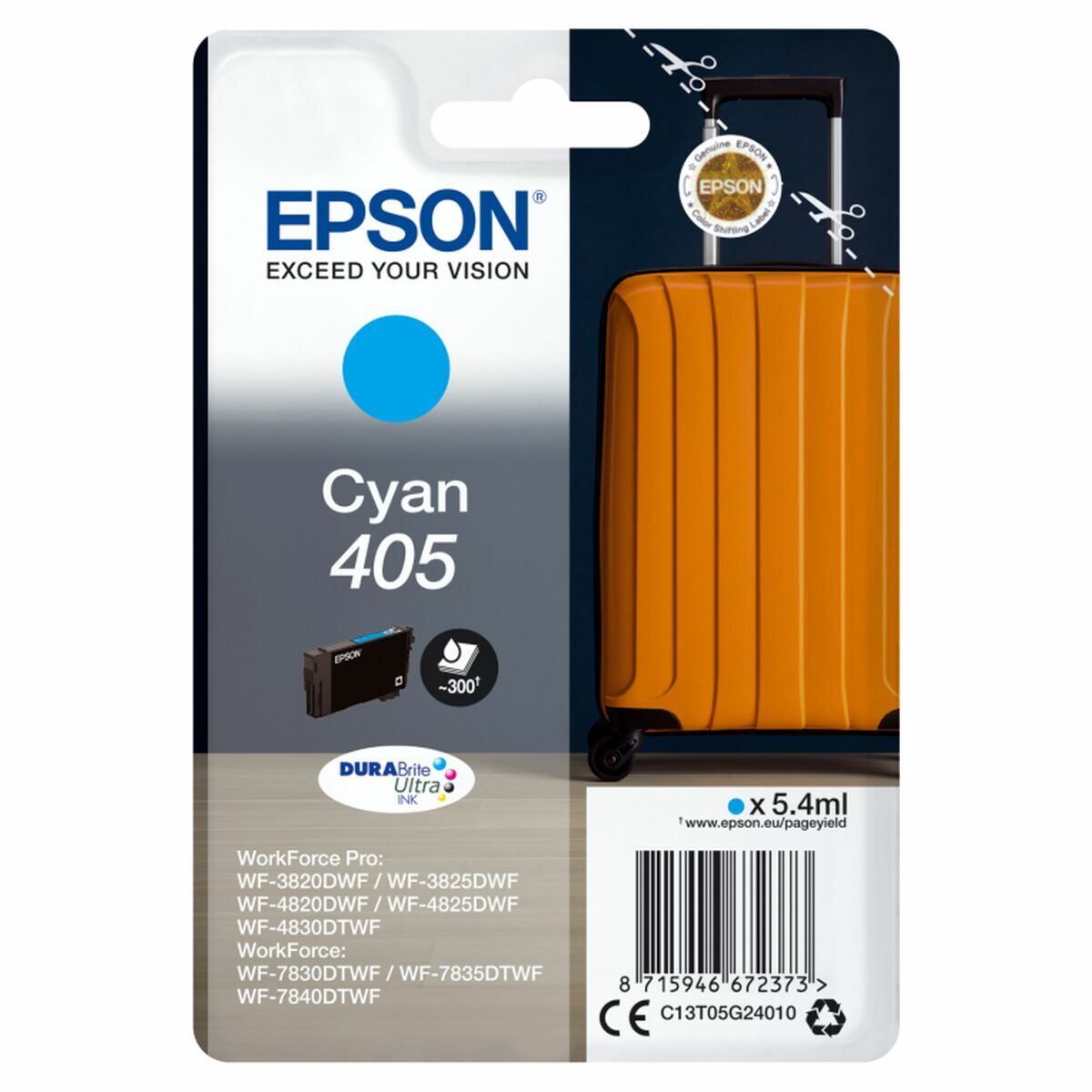 Original Tintenpatrone Epson C13T05G24010 Türkis