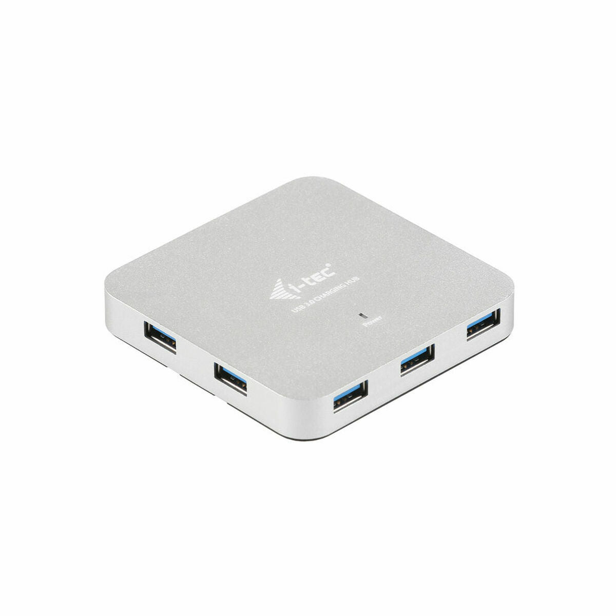 Hub USB i-Tec U3HUBMETAL7 Silberfarben Grau