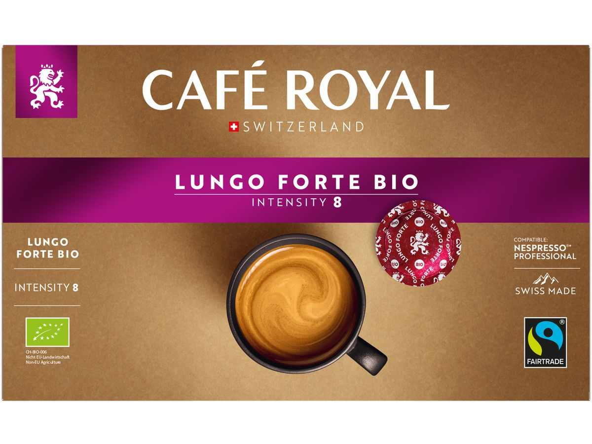 Café Royal - Professional Kaffee-Pads Lungo Forte Bio , 50 Stück