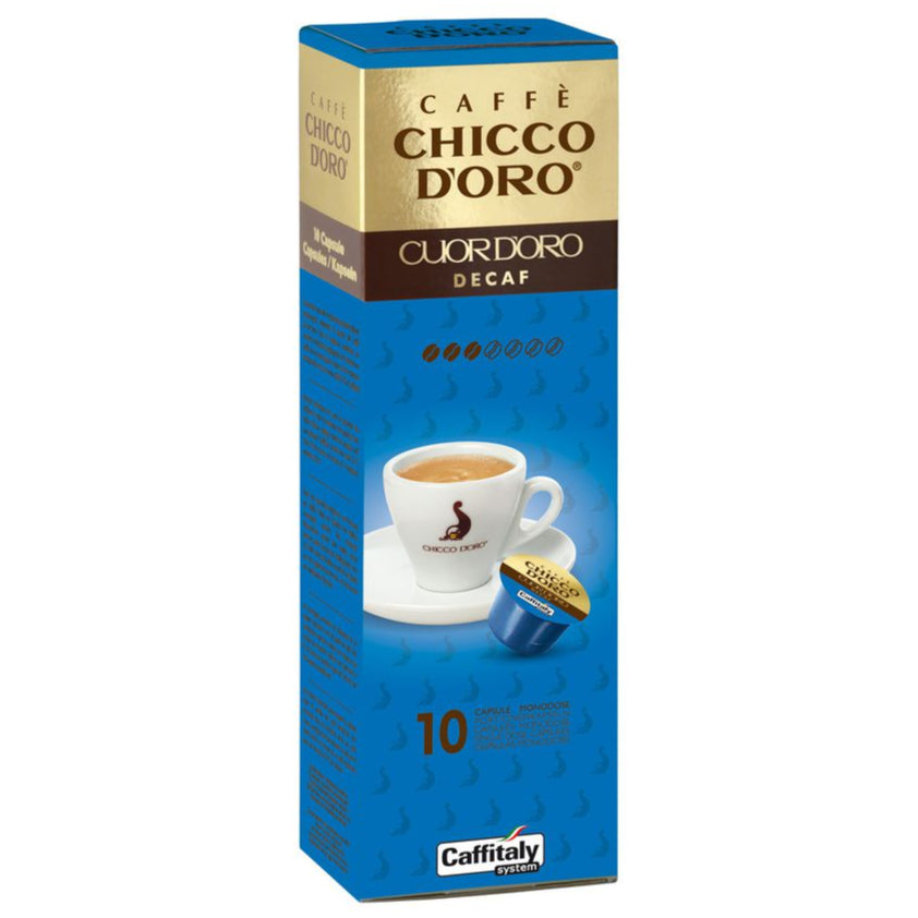 Chicco d'Oro - Kaffeekapseln Cuor d'Oro Decaf, 10 Stück
