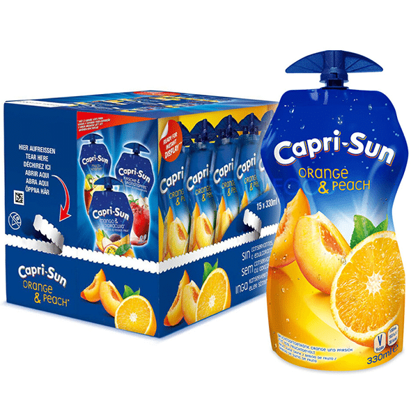 Capri-Sun Orange-Peach , 33 cl, 15 Stück