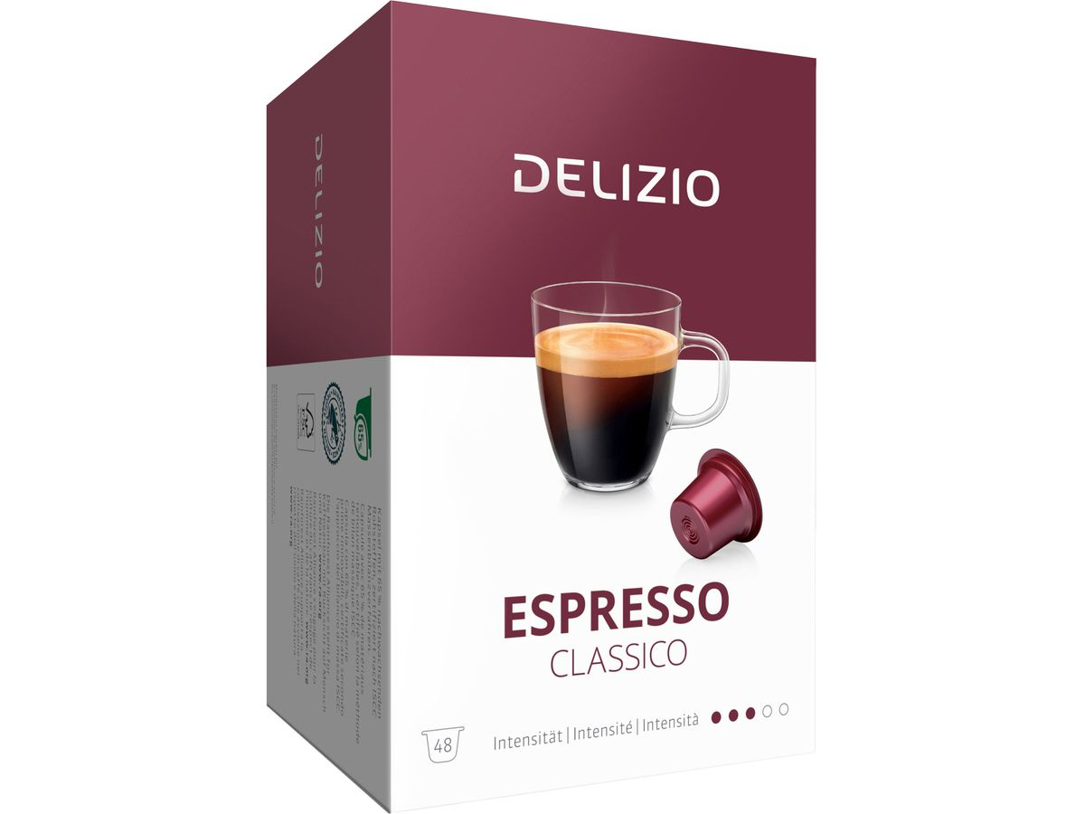 Delizio - Kaffeekapseln Espresso Classico, 48 Stück