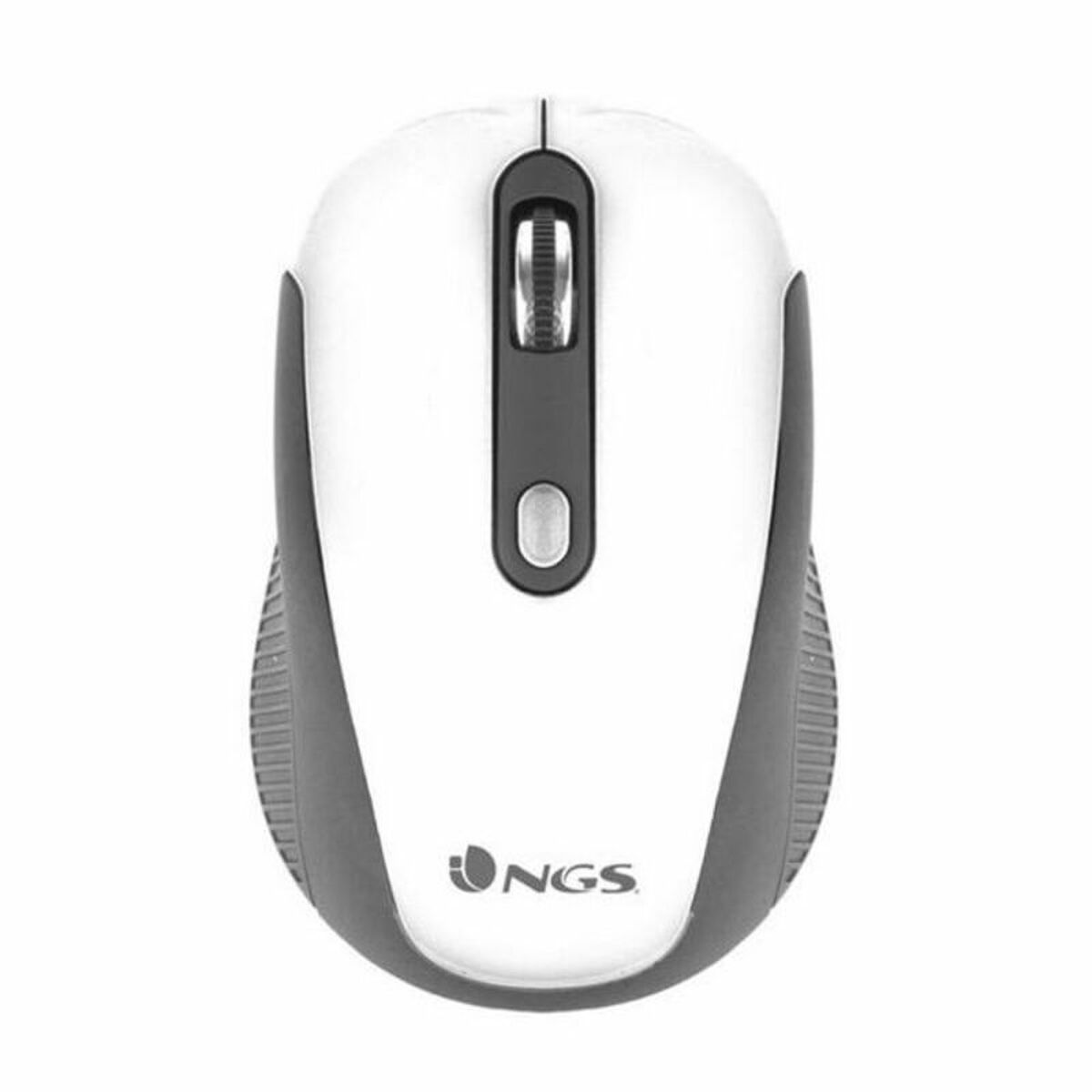 Drahtlose optische Maus NGS HAZEWHITE 800/1600 dpi Weiß Schwarz