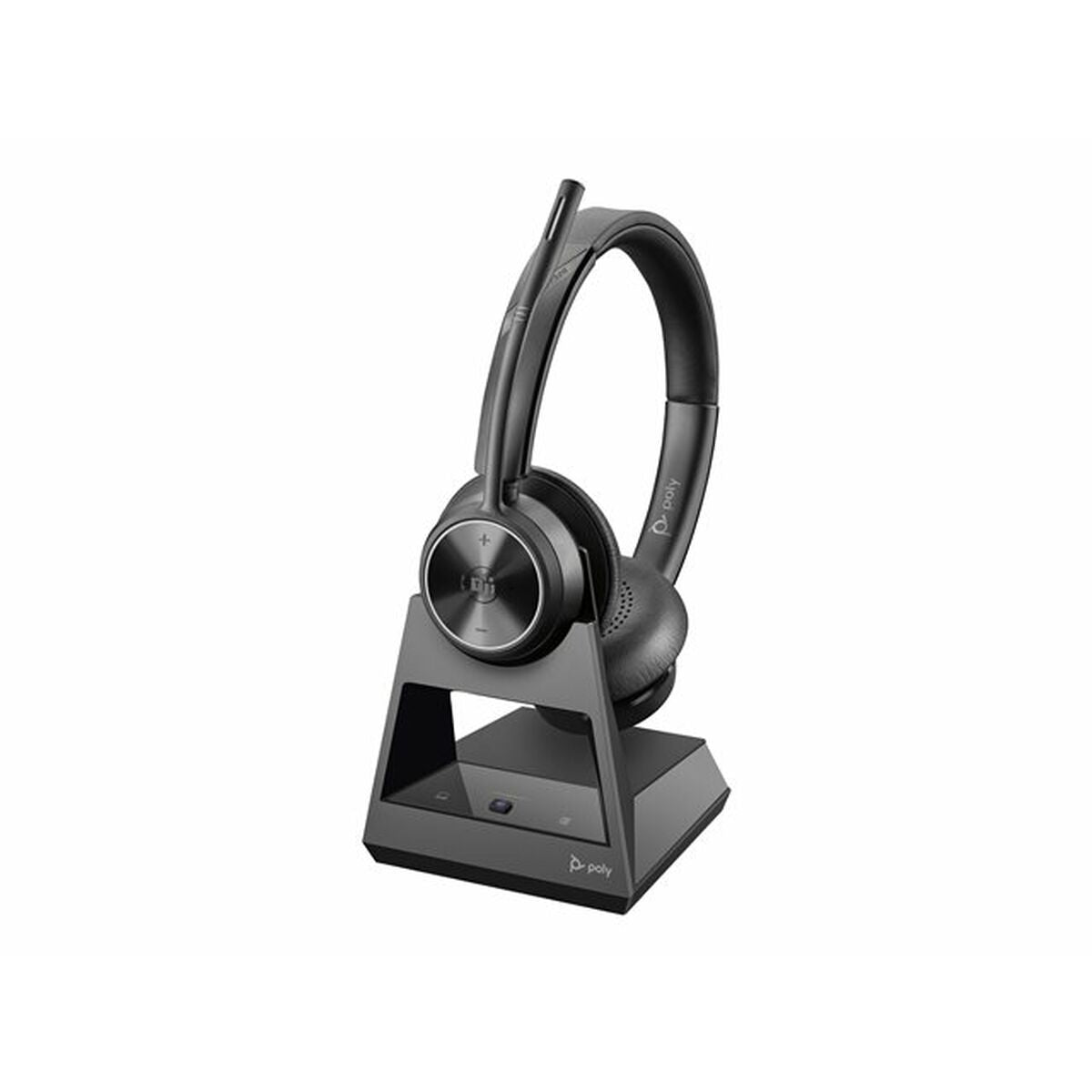 Kopfhörer mit Mikrofon Poly Savi 7320 UC Schwarz