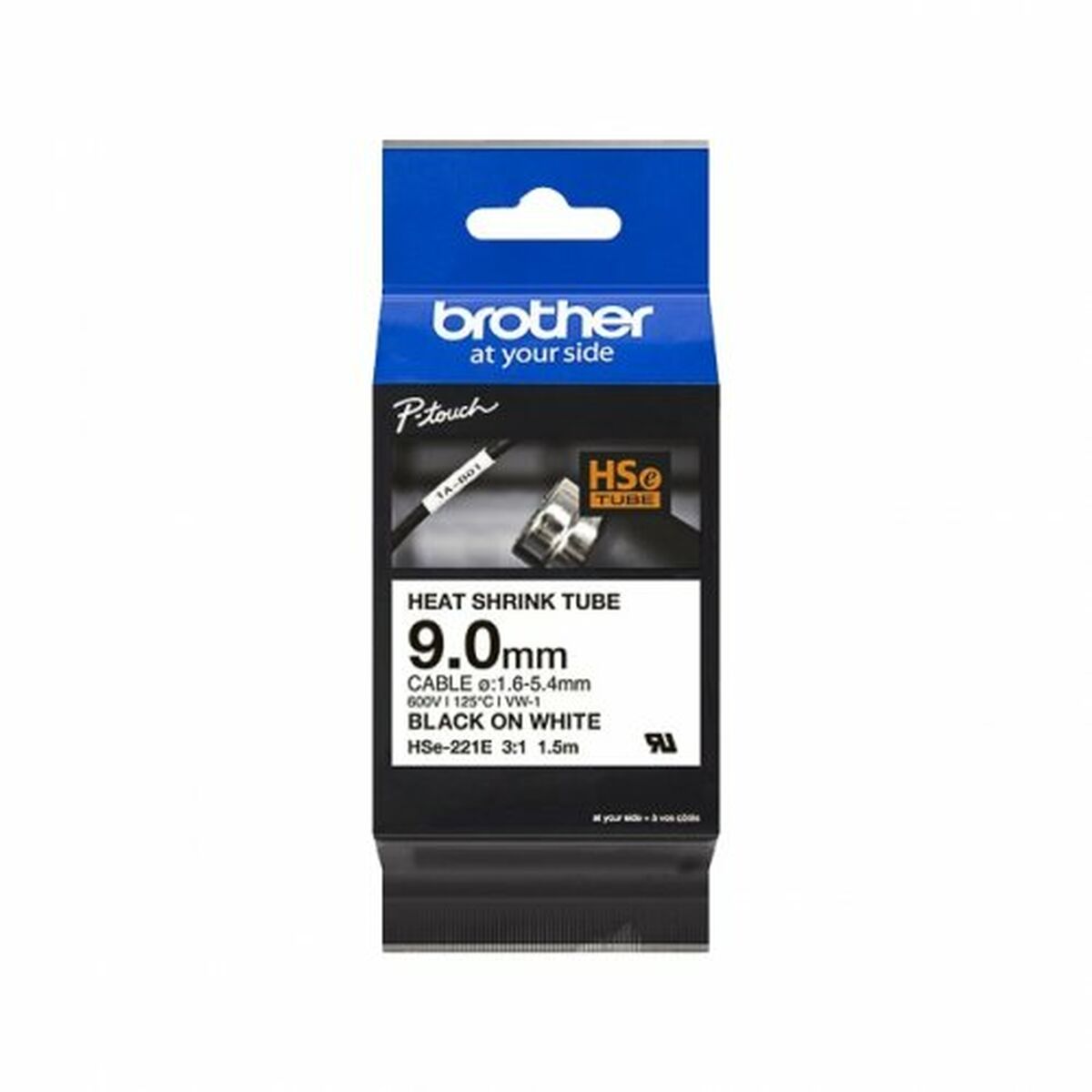 Band Brother HSE221E Schwarz/Weiß 9 mm 1,5 m