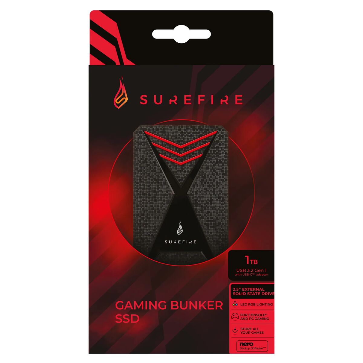Externe Festplatte Verbatim Surefire GX3 SSD 512 GB 512 GB SSD