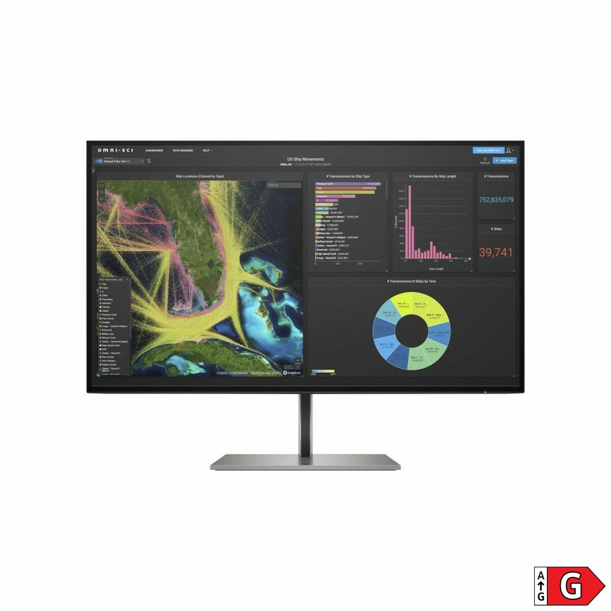 Monitor HP 1B9T0AA#ABB 27" 4K Ultra HD IPS 27" IPS