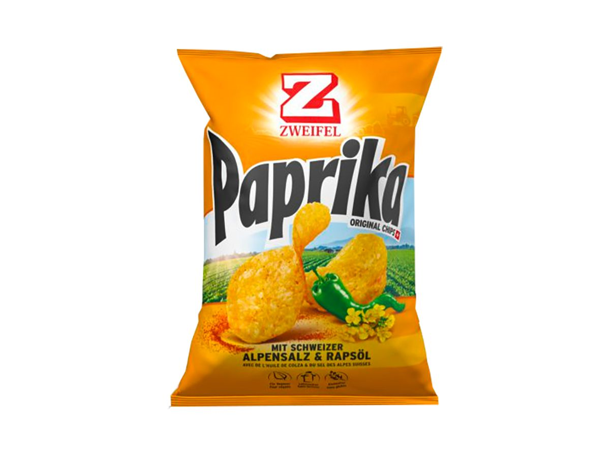 Zweifel Chips Paprika , 30 g, 20 Stück