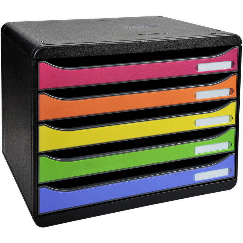 Biella Schubladenbox Big-Box plus , quer, schwarz/harlekin