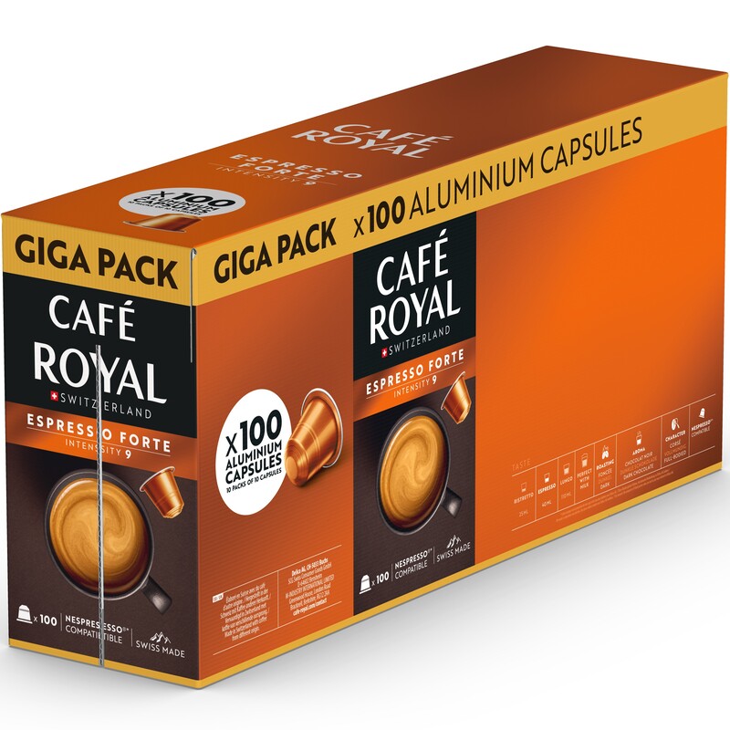 Café Royal - Kaffeekapseln Espresso Forte , 100 Stück