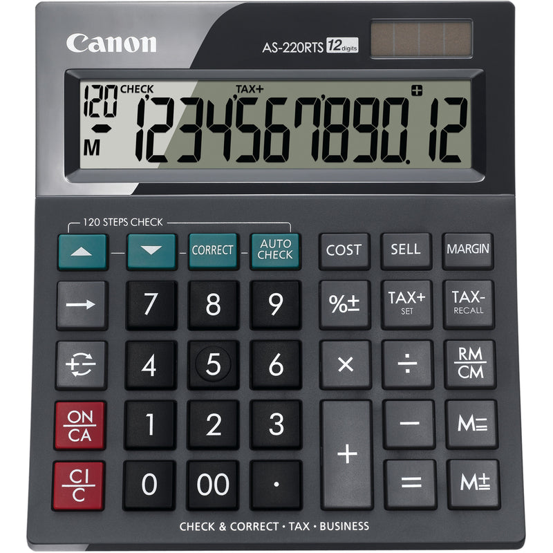 Canon Tischrechner AS-220RTS, schwarz