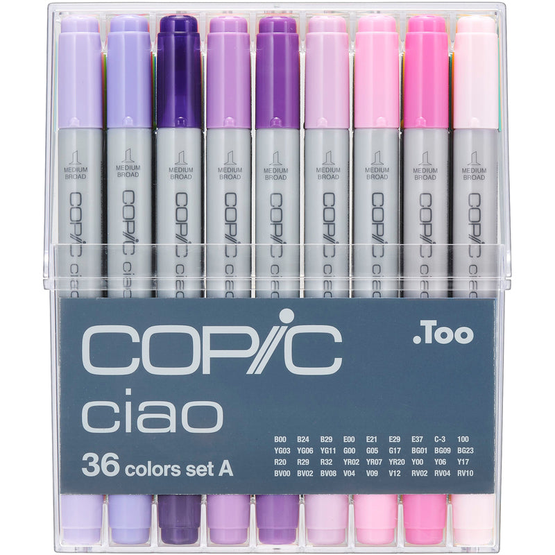Copic Marker Ciao Set A , 36 Stück, assortiert