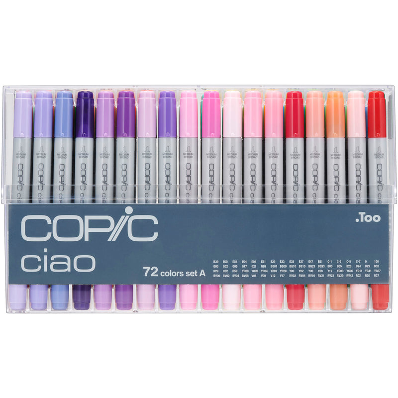 Copic Marker Ciao Set A , 72 Stück, assortiert
