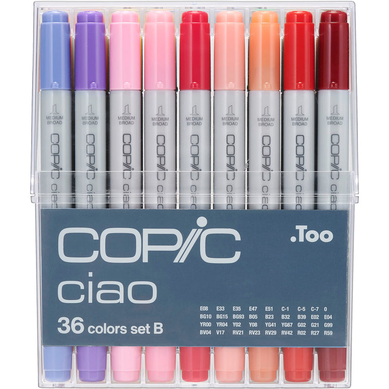 Copic Marker Ciao Set B , 36 Stück, assortiert