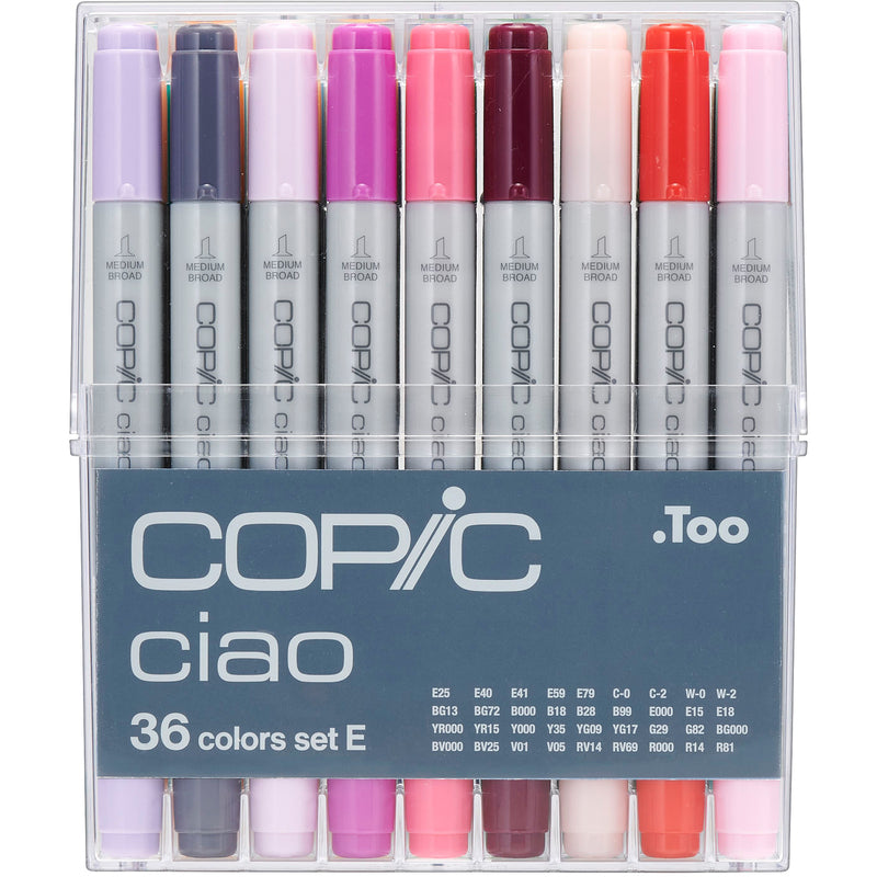 Copic Marker Ciao Set E , 36 Stück, assortiert