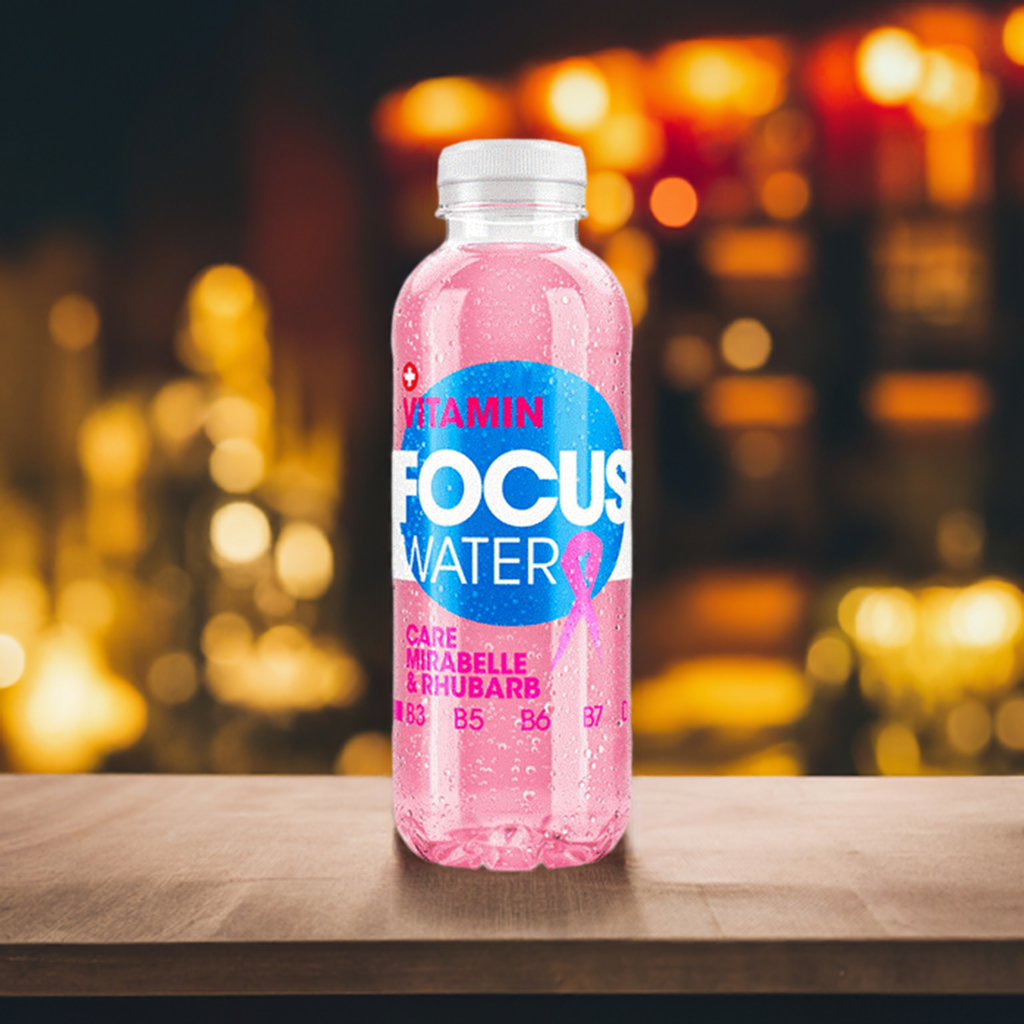 Focus - Water Care Mirabelle & Rhabarber , 50 cl, 12 Stück