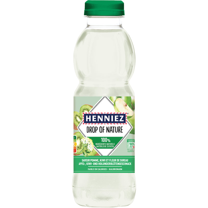 Henniez Drop of Nature Apfel-, Kiwi- und Holunderblütengeschmack, 50 cl, 6 Stück