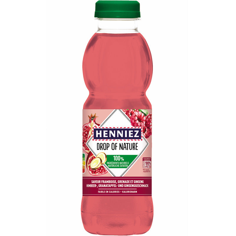 Henniez Drop of Nature Himbeer-, Granatapfel- und Ginsenggeschmack, 50 cl, 6 Stück