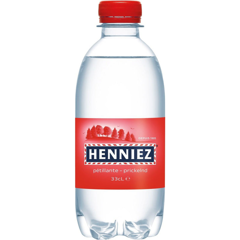 Henniez Wasser Rot, mit Kohlensäure, 33 cl, 24 Stück