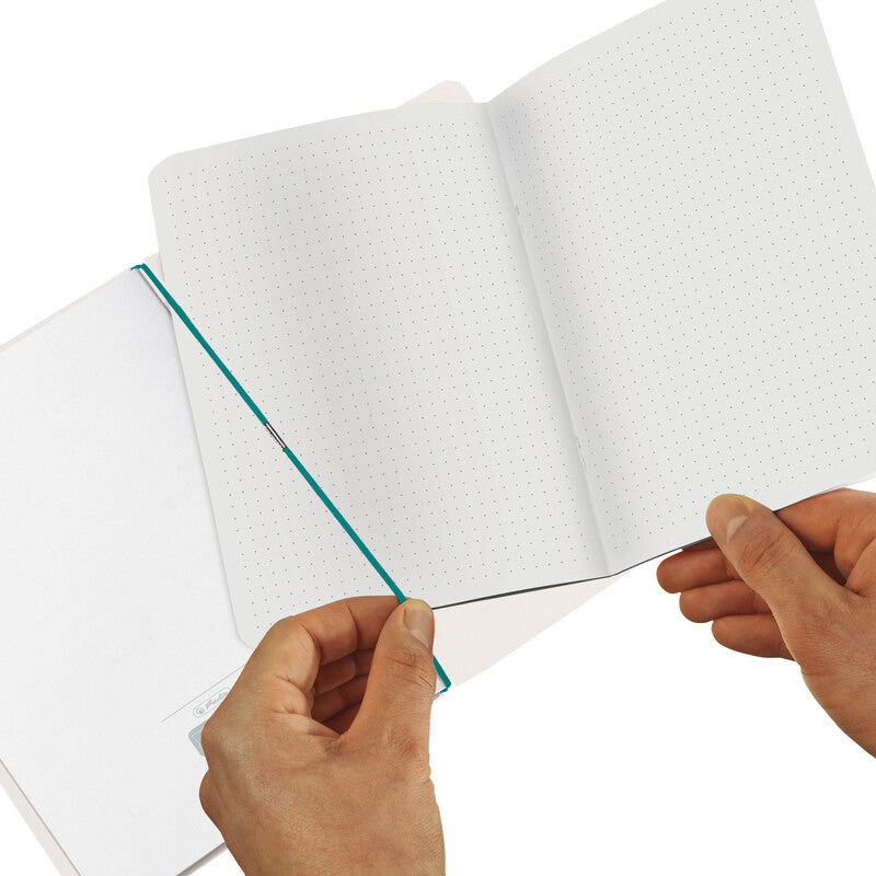 Herlitz Notizheft GREENline my.book Welle , A5, gepunktet, grau