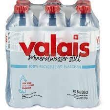 Valais Wasser rot , ohne Kohlensäure, 150 cl, 6 Stück
