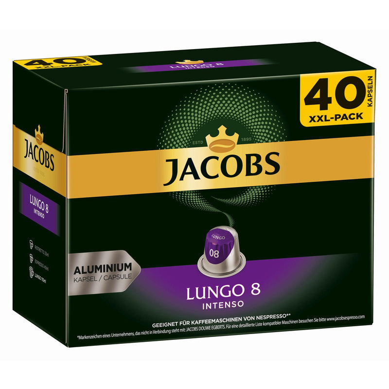 Jacobs - Kapseln Lungo 8 Intenso , 40 Stück