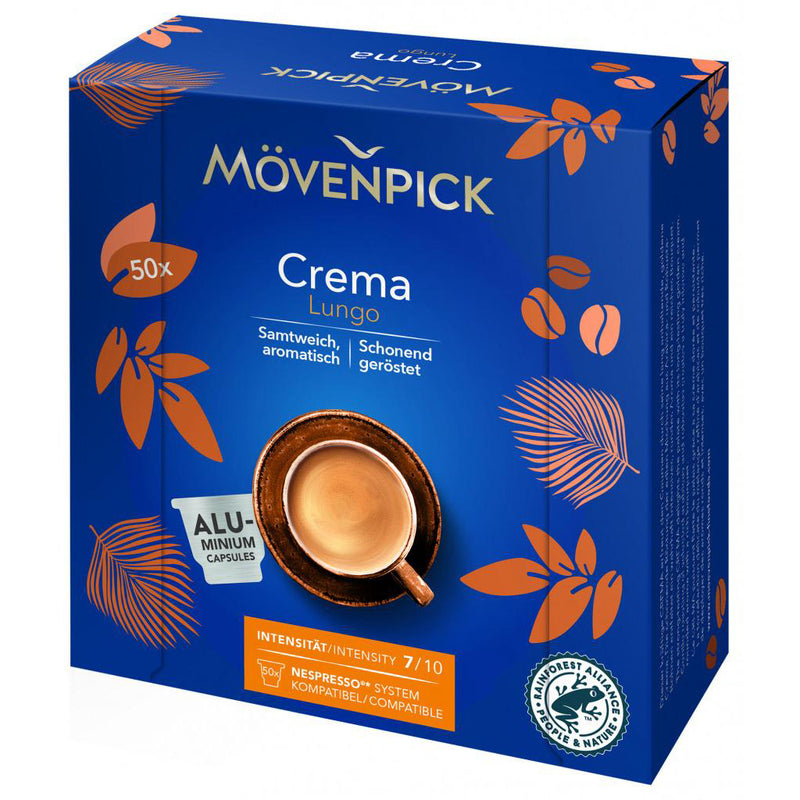 Mövenpick Kaffeekapseln Crema Lungo , 50 Stück