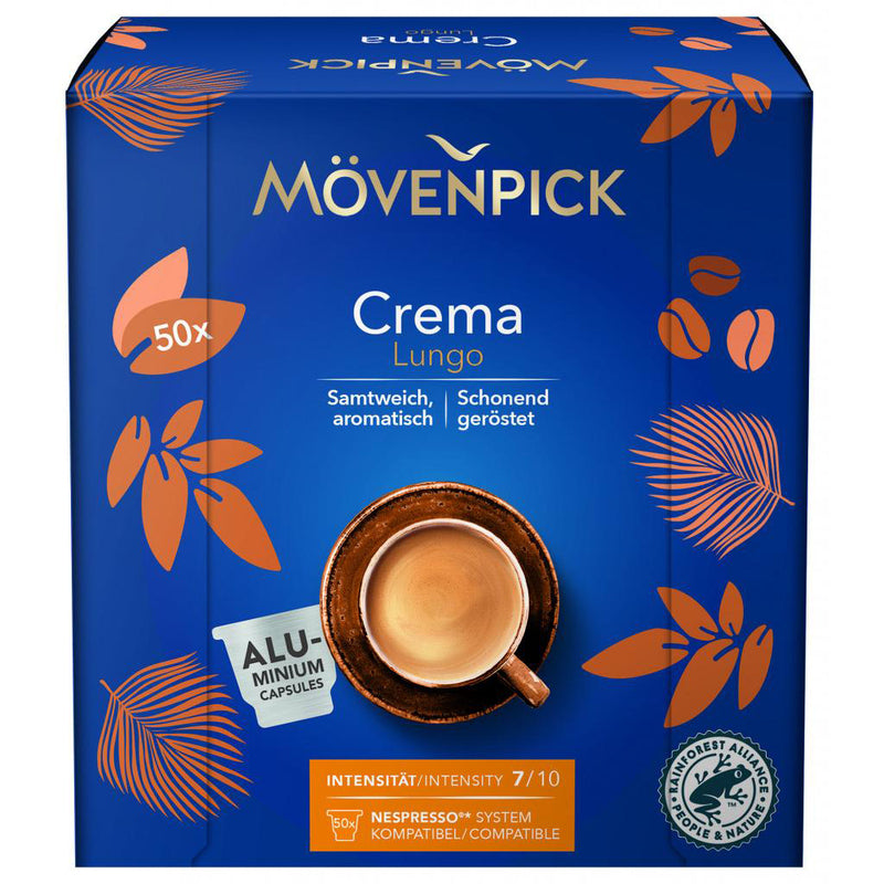 Mövenpick Kaffeekapseln Crema Lungo , 50 Stück