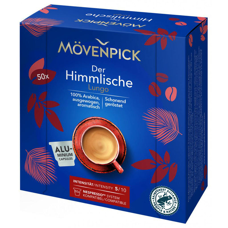 Mövenpick Kaffeekapseln Der Himmlische Lungo , 50 Stück