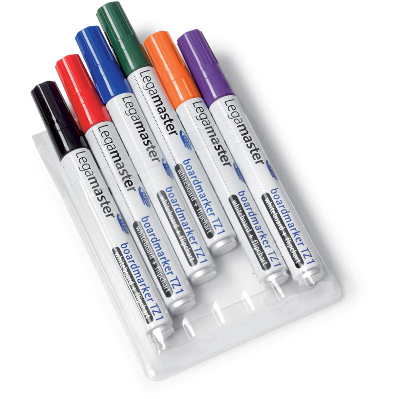 Legamaster Whiteboard Marker TZ1 , 6er Etui, assortiert